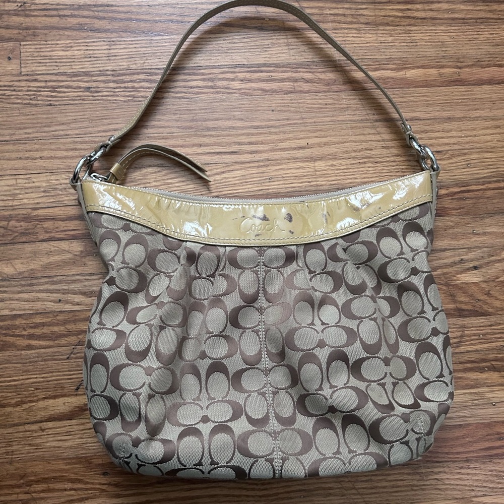 Y2K Coach Tan Shoulder Bag